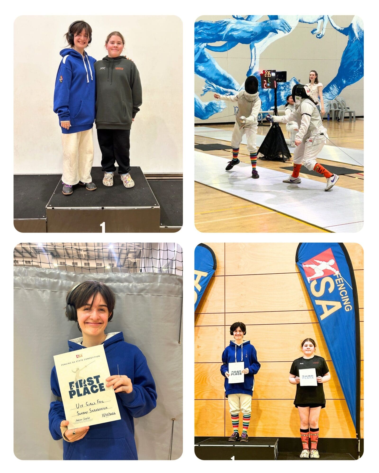 Double Gold for SAC Fencers Sunday and Lucie – St Aloysius College Adelaide